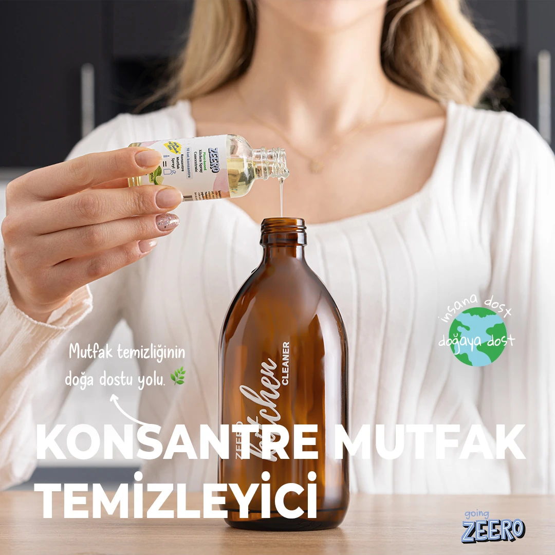 ZEERO Mutfak Temizleme Spreyi - Süper Konsantre - Orange Blossom
