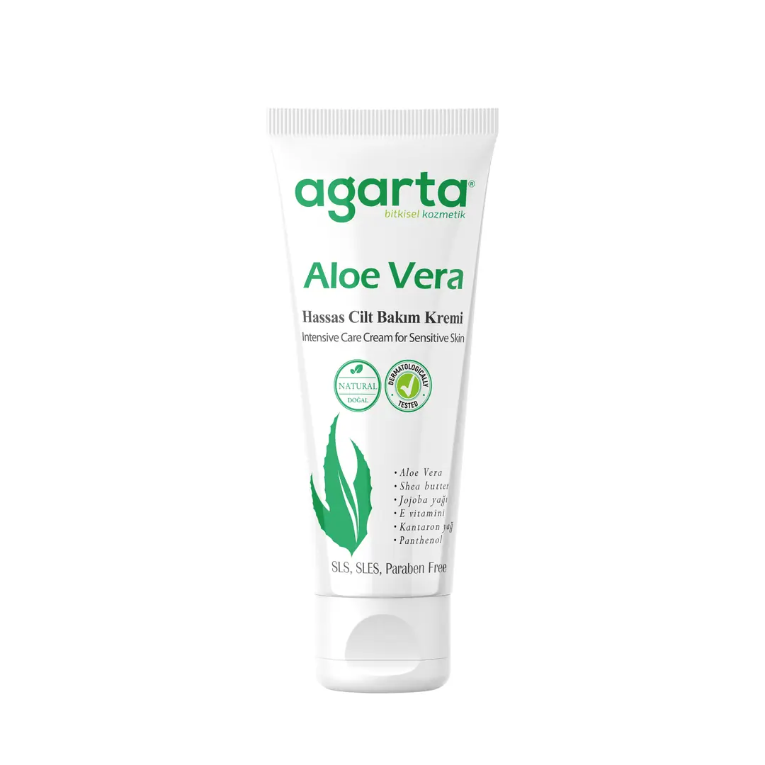 Doğal Aloe Vera Nemlendirici Cilt Kremi 75 ml